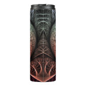 Hartslag, Abstracte Surreal Fantasy Fractal Art Thermosbeker (Achterkant)