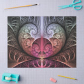 Hartslag, Abstracte Surreal Fantasy Fractal Art Tissuepapier (Craft)