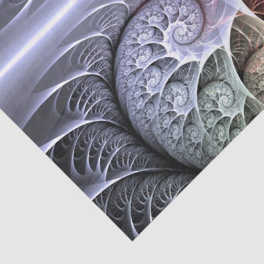 Hartslag, Abstracte Surreal Fantasy Fractal Art Tissuepapier (Detail)