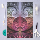 Hartslag, Abstracte Surreal Fantasy Fractal Art Tissuepapier (Craft)