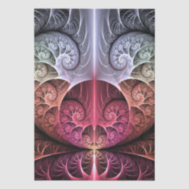 Hartslag, Abstracte Surreal Fantasy Fractal Art Tissuepapier