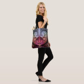Hartslag, Abstracte Surreal Fantasy Fractal Art Tote Bag (Op model)