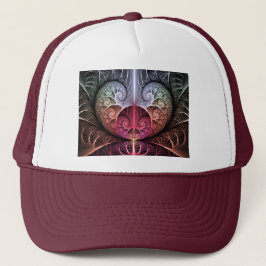 Hartslag, Abstracte Surreal Fantasy Fractal Art Trucker Pet