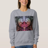 Hartslag, Abstracte Surreal Fantasy Fractal Art Trui (Voorkant)