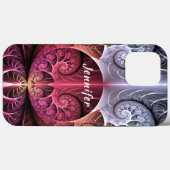 Hartslag, Abstracte Surreal Fantasy Fractal Name Case-Mate iPhone Case (Achterkant (horizontaal))