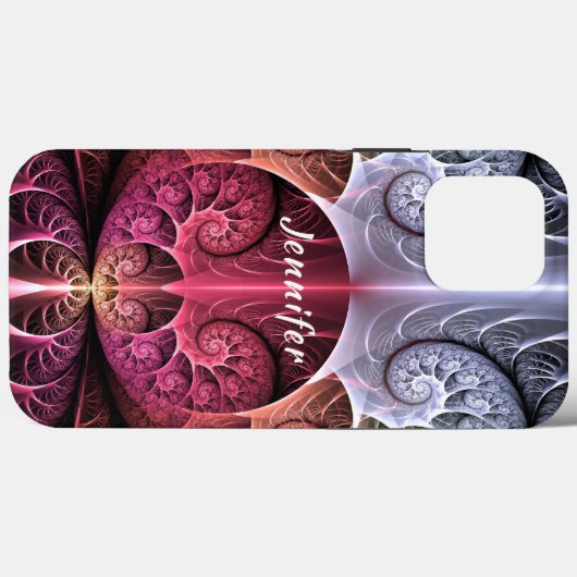 Hartslag, Abstracte Surreal Fantasy Fractal Name Case-Mate iPhone Case (Achterkant (horizontaal))
