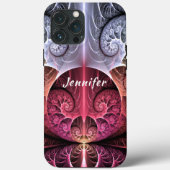 Hartslag, Abstracte Surreal Fantasy Fractal Name Case-Mate iPhone Case (Achterkant)