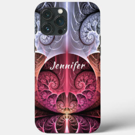 Hartslag, Abstracte Surreal Fantasy Fractal Name Case-Mate iPhone Case