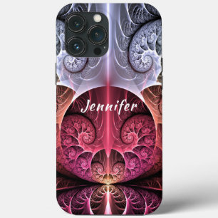 Hartslag, Abstracte Surreal Fantasy Fractal Name Case-Mate iPhone Case