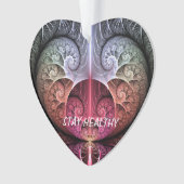 Hartslag, Abstracte Surreal Fantasy Fractal Text Ornament (voorkant)