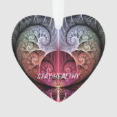 Hartslag, Abstracte Surreal Fantasy Fractal Text Ornament (voorkant)