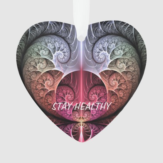 Hartslag, Abstracte Surreal Fantasy Fractal Text Ornament (voorkant)