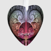 Hartslag, Abstracte Surreal Fantasy Fractal Text Ornament (voorkant)