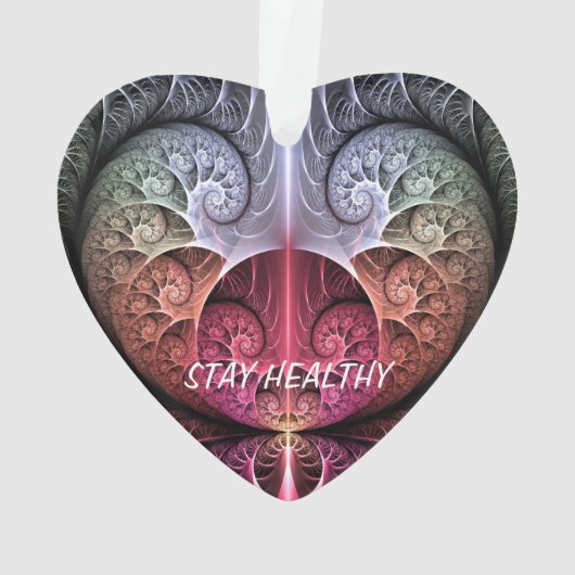 Hartslag, Abstracte Surreal Fantasy Fractal Text Ornament (achterkant)