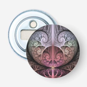 Hartslag, Abstracte Surrealistische Fantasie Fract Button Flesopener