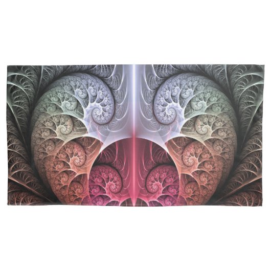 Hartslag, Abstracte Surrealistische Fantasie Fract Kussensloop (Voorkant)