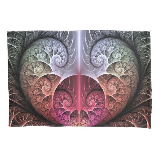 Hartslag, Abstracte Surrealistische Fantasie Fract Kussensloop (Voorkant)