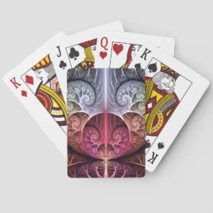Hartslag, Abstracte Surrealistische Fantasie Fract Pokerkaarten