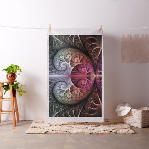 Hartslag, Abstracte Surrealistische Fantasie Fract Stof