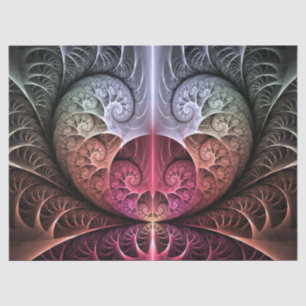 Hartslag, Abstracte Surrealistische Fantasie Fract Tissuepapier