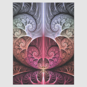 Hartslag, Abstracte Surrealistische Fantasie Fract Tissuepapier