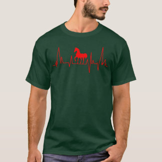 Hartslag Arabisch paard retro T-shirt
