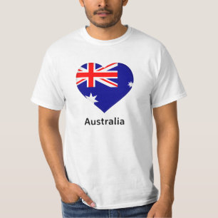 Hartslag - Australische vlag T-shirt