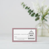  hartslag Baby luier Raffle Ticket Informatiekaartje (Staand voorkant)