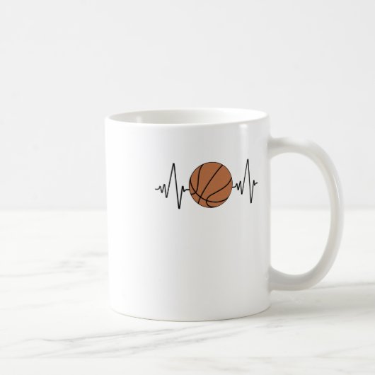 Hartslag Basketball Koffiemok (Rechts)