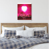 Hartslag bij brand canvas afdruk (Insitu (Slaapkamer))