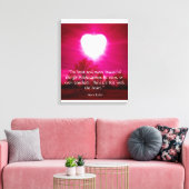 Hartslag bij brand canvas afdruk (Insitu (Woonkamer))