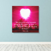 Hartslag bij brand canvas afdruk (Insitu (Houten vloer))