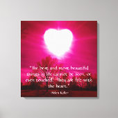 Hartslag bij brand canvas afdruk (Voorkant)