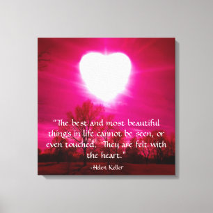 Hartslag bij brand canvas afdruk