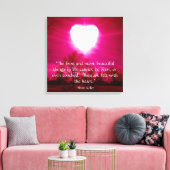 Hartslag bij brand canvas afdruk (Insitu (Woonkamer))