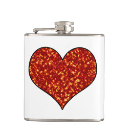 Hartslag bij brand heupfles