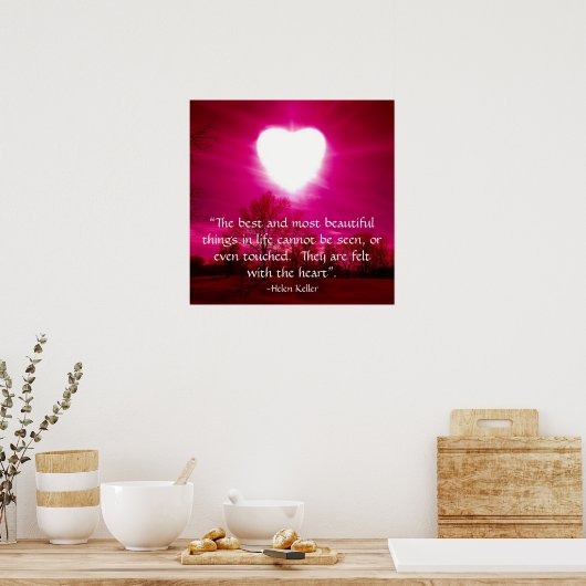 Hartslag bij brand poster (Keuken)