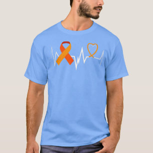 Hartslag bij vrouwen Leukemie Koolstofleukemie T-shirt