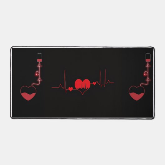 Hartslag & Bloeddonatie Bureaumat | Medische ECG (Voorkant)