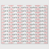 hartslag cadeaupapier (Vlak)