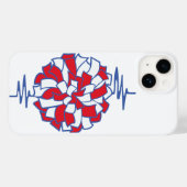 Hartslag Cheer Pom-Pom Grafisch Case-Mate iPhone Case (Achterkant (horizontaal))