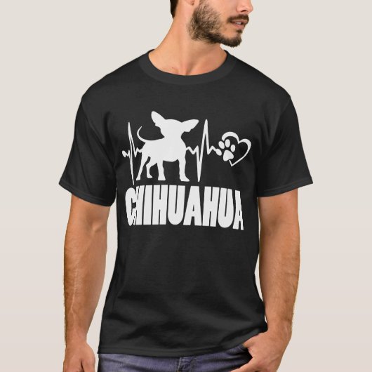Hartslag - Chihuahua - Hond Beste Vriend T-shirt (Voorkant)
