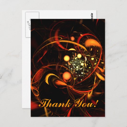 Hartslag Dank u Briefkaart (Voorkant / Achterkant)