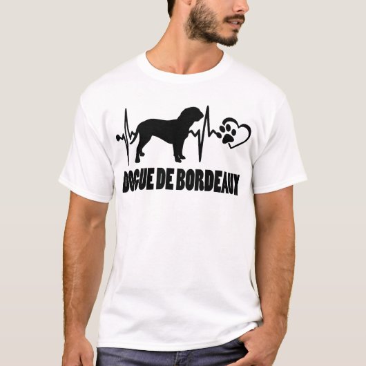 Hartslag - Dogo Argentino - Hond Beste Vriend T-shirt (Voorkant)