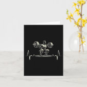 Hartslag ECG Bodybuilder Gewichtheffen Gewichtheff Kaart (Gele Bloem)