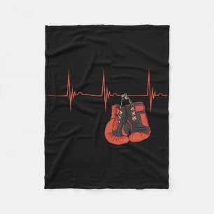 Hartslag Ekg Pols Bokhandschoenen Kickboksen Mma B Fleece Deken