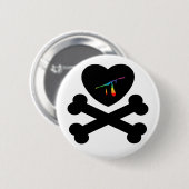 hartslag en botten. ronde button 5,7 cm (Voorkant /achterkant)