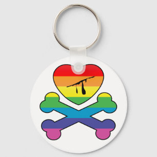 hartslag en botten. sleutelhanger