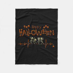 Hartslag Happy Halloween Doctor Nurse Fleece Deken