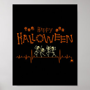 Hartslag Happy Halloween Doctor Nurse Poster